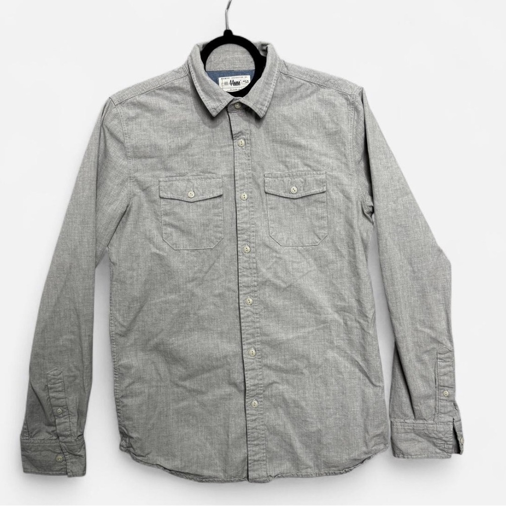 Men's‎ Performance Button Down Shirt Minimalist Preppy Workwear Casual S/Small